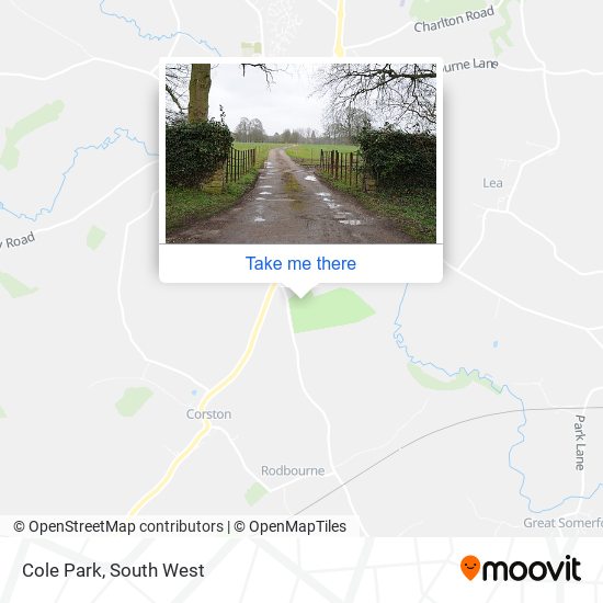 Cole Park map