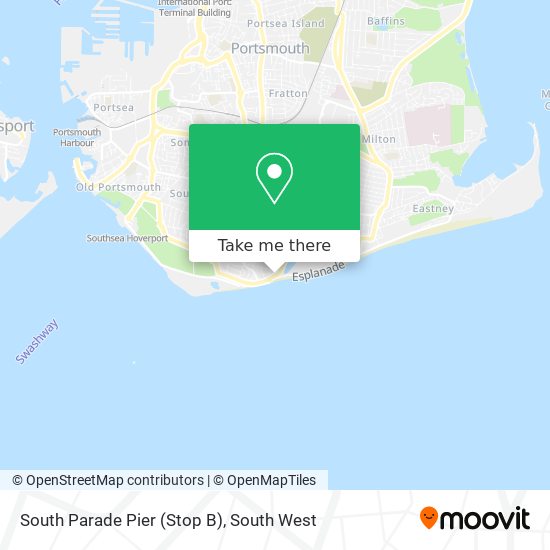 South Parade Pier (Stop B) map