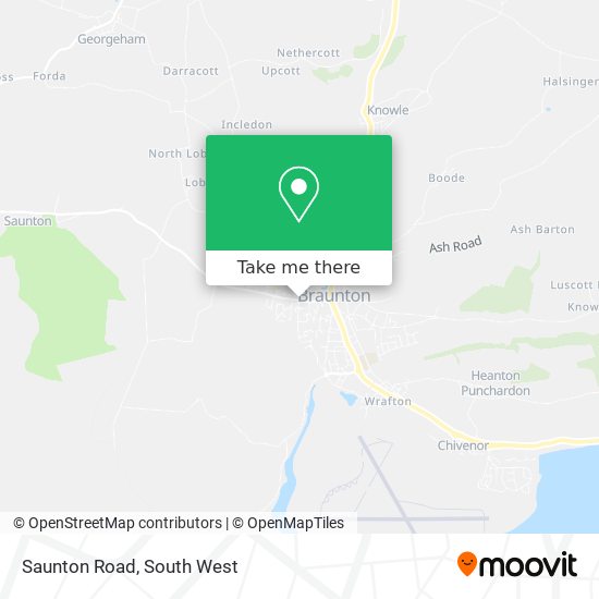 Saunton Road map