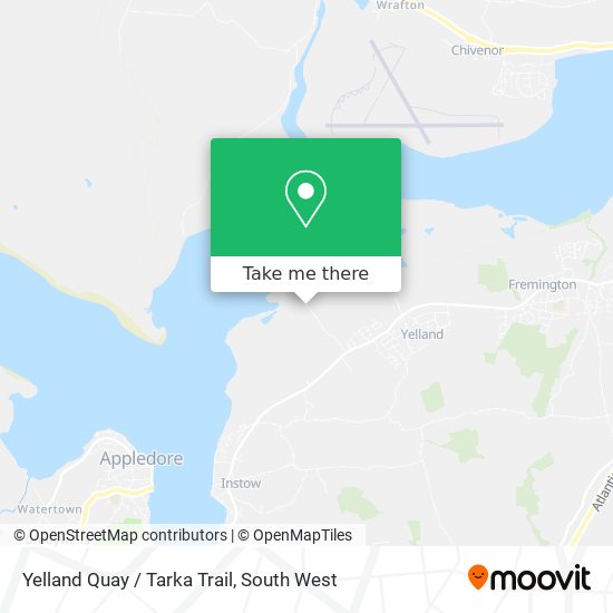 Yelland Quay / Tarka Trail map