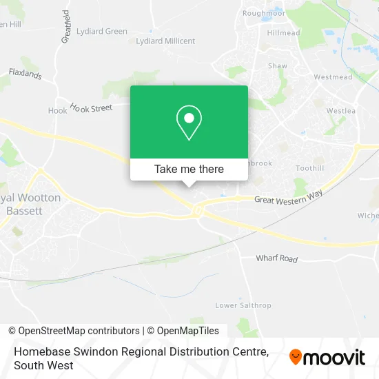 Homebase Swindon Regional Distribution Centre map