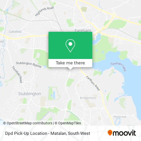 Dpd Pick-Up Location - Matalan map