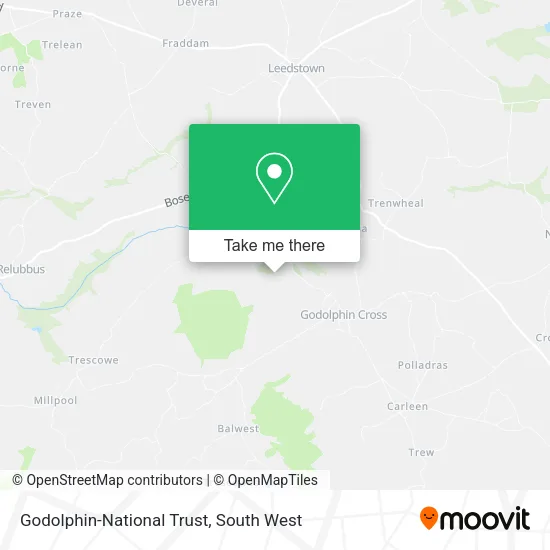 Godolphin-National Trust map