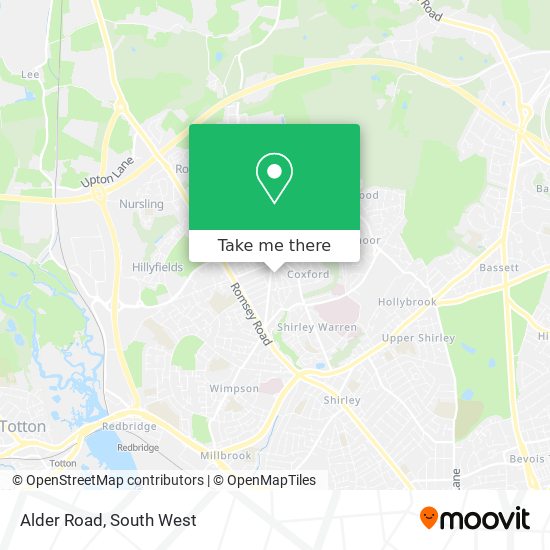 Alder Road map