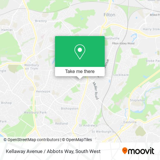 Kellaway Avenue / Abbots Way map