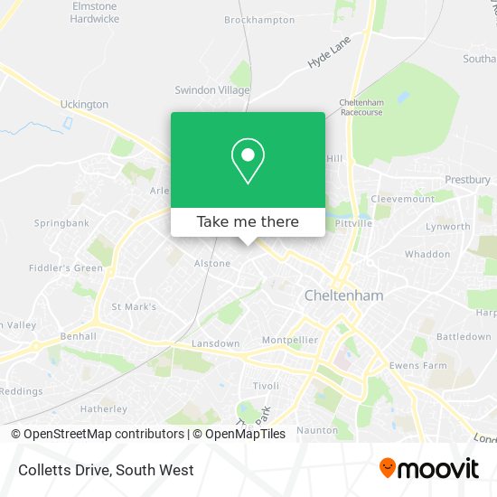 Colletts Drive map