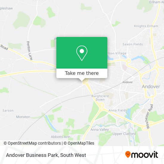 Andover Business Park map