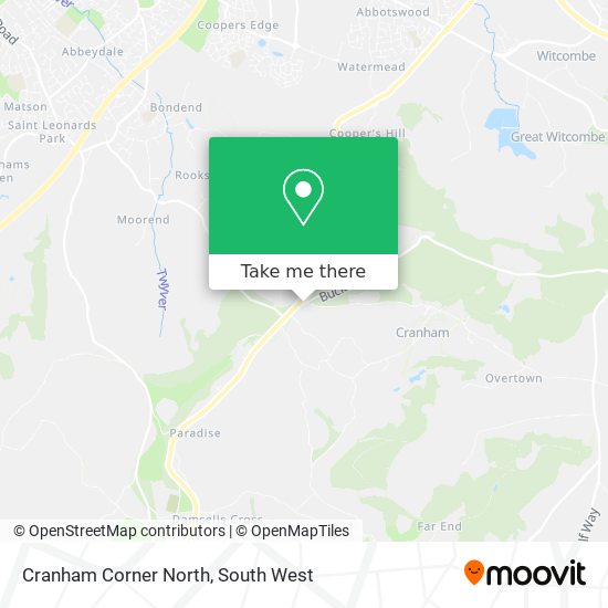 Cranham Corner North map