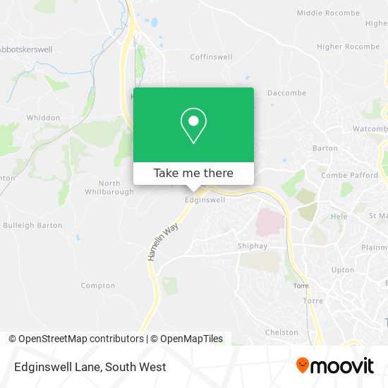 Edginswell Lane map