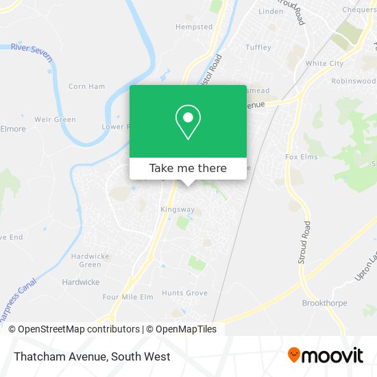 Thatcham Avenue map