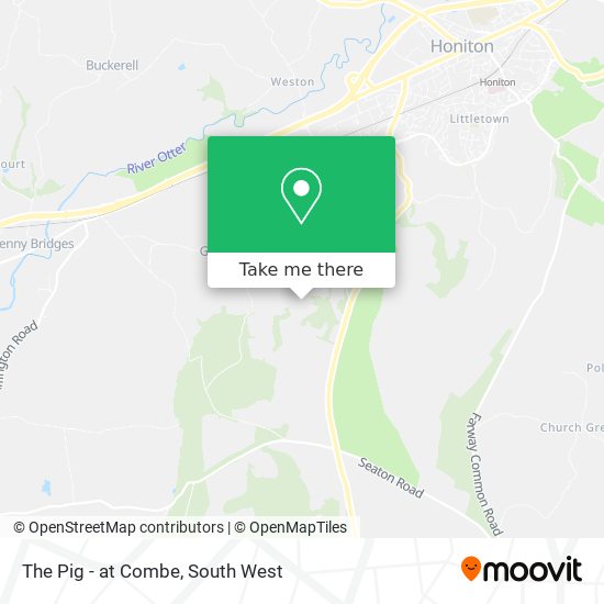 The Pig - at Combe map