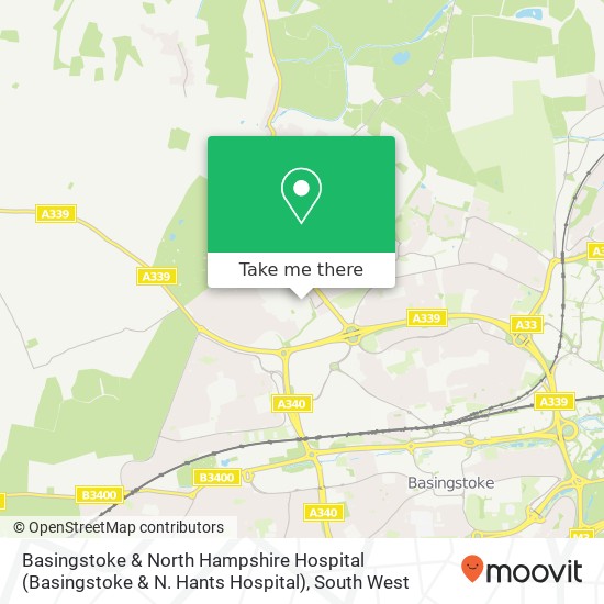Basingstoke & North Hampshire Hospital (Basingstoke & N. Hants Hospital) map