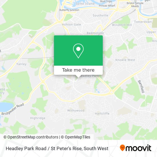 Headley Park Road / St Peter's Rise map