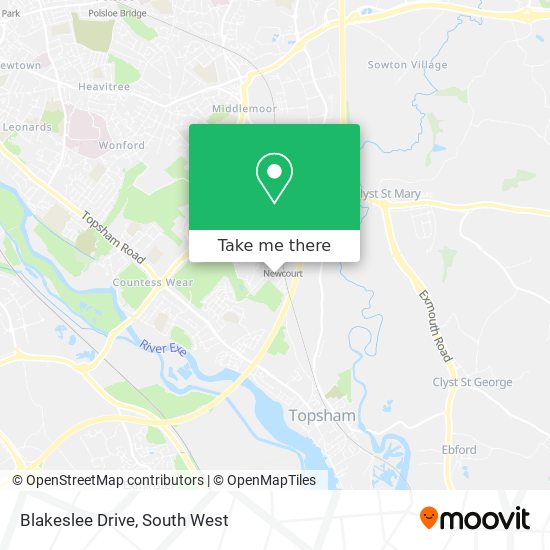 Blakeslee Drive map