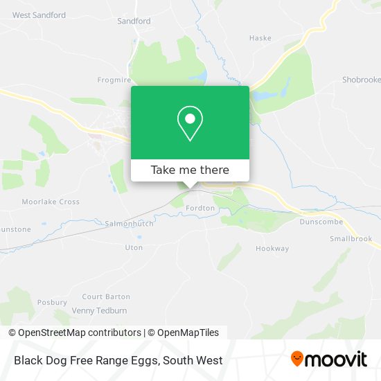 Black Dog Free Range Eggs map