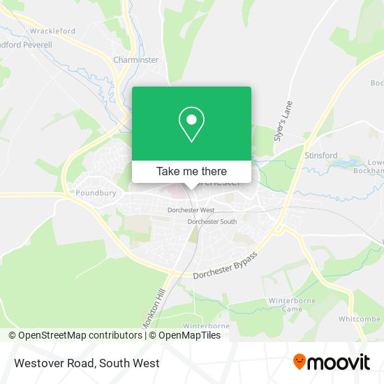 Westover Road map