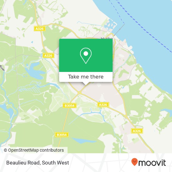 Beaulieu Road map