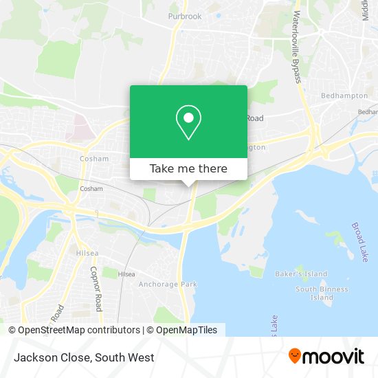 Jackson Close map