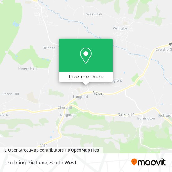 Pudding Pie Lane map