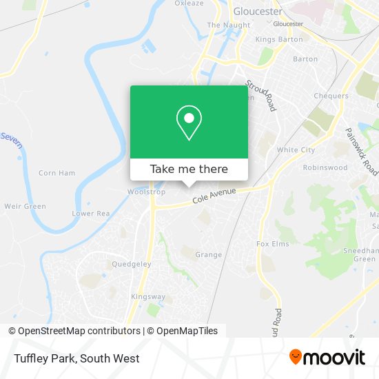 Tuffley Park map