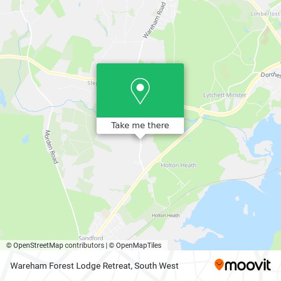 Wareham Forest Lodge Retreat map