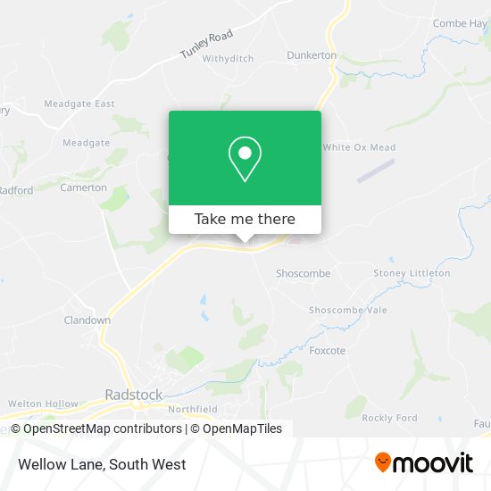 Wellow Lane map