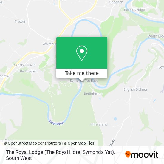 The Royal Lodge (The Royal Hotel Symonds Yat) map
