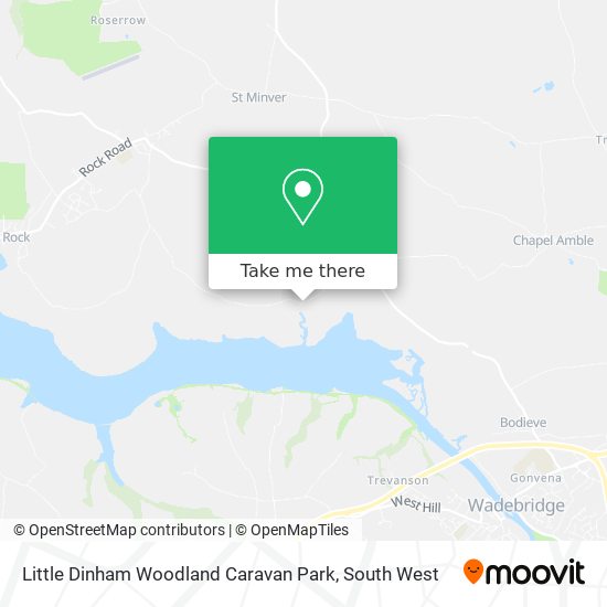 Little Dinham Woodland Caravan Park map