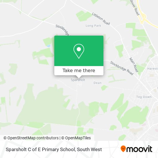 Sparsholt C of E Primary School map