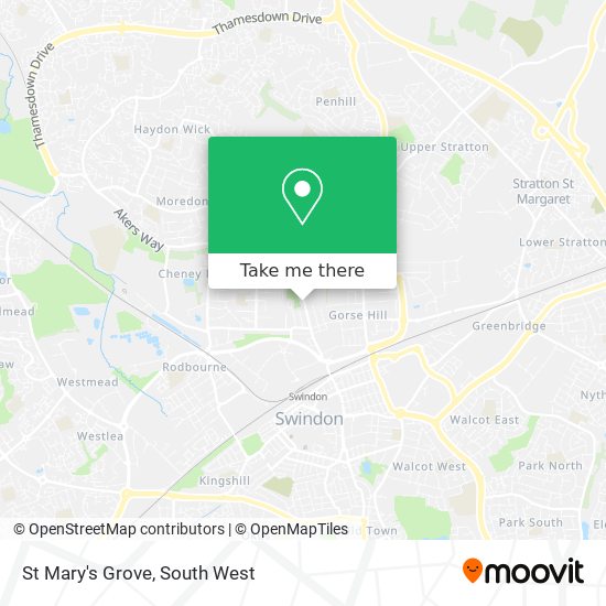 St Mary's Grove map
