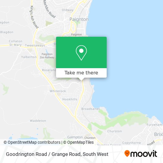 Goodrington Road / Grange Road map
