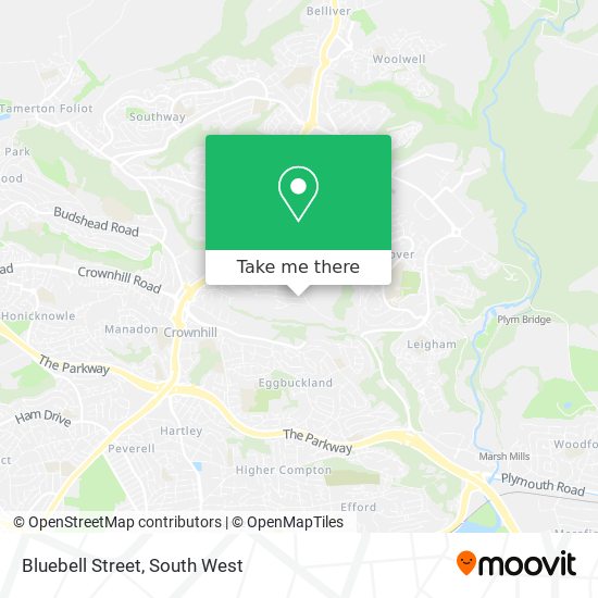 Bluebell Street map