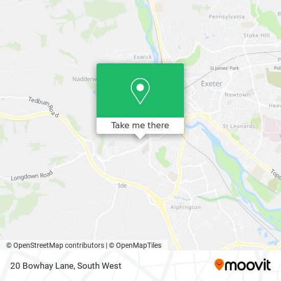 20 Bowhay Lane map