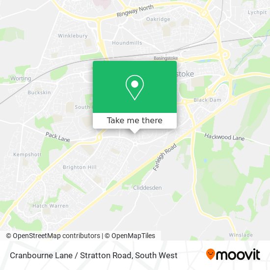 Cranbourne Lane / Stratton Road map