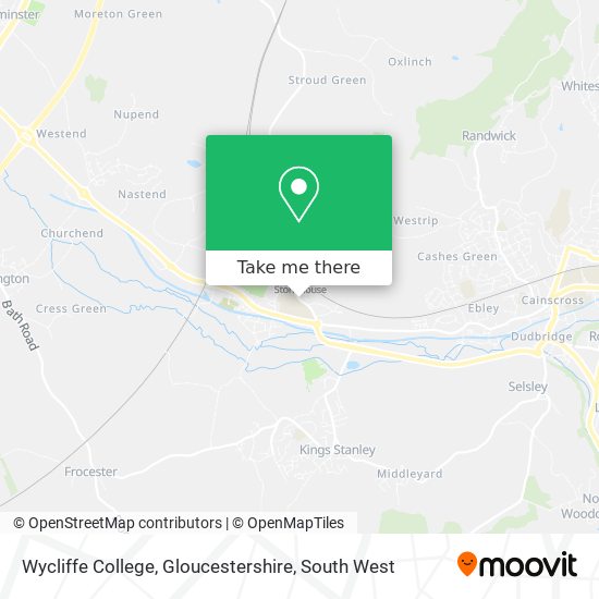 Wycliffe College, Gloucestershire map