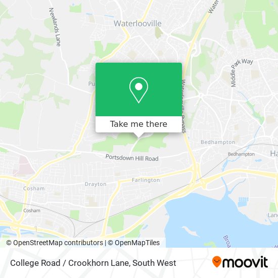 College Road / Crookhorn Lane map