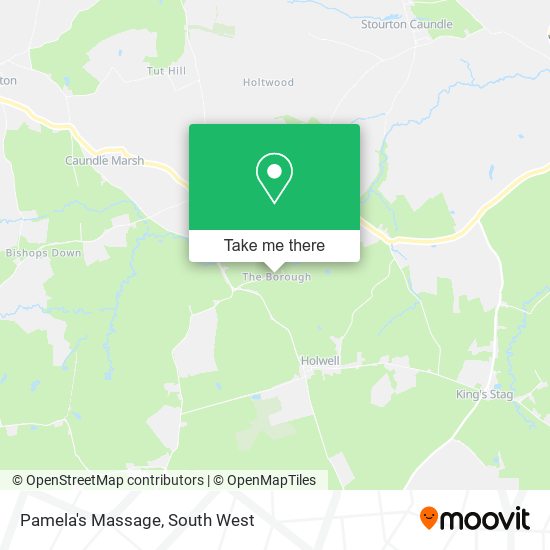 Pamela's Massage map