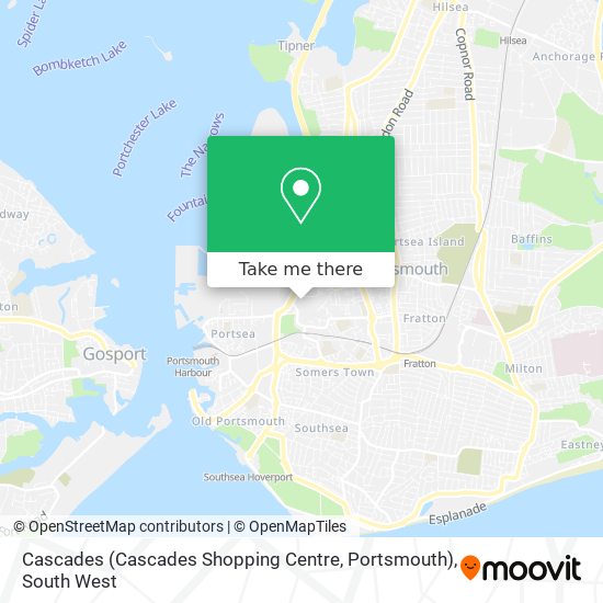 Cascades (Cascades Shopping Centre, Portsmouth) map