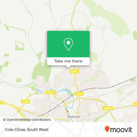 Cole Close map