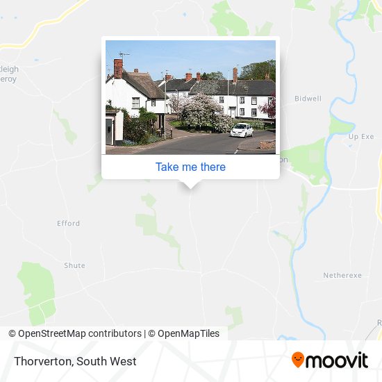 Thorverton map