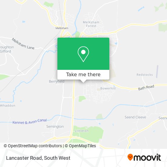 Lancaster Road map