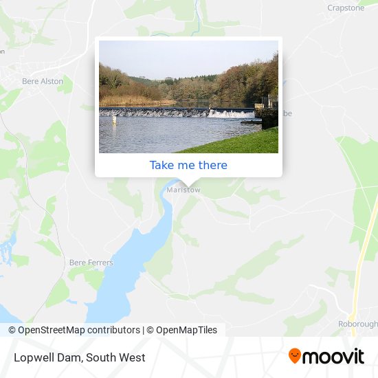Lopwell Dam map