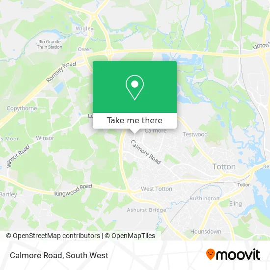 Calmore Road map
