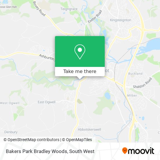 Bakers Park Bradley Woods map