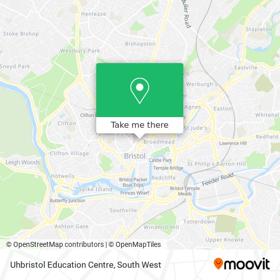 Uhbristol Education Centre map