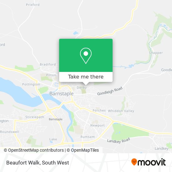 Beaufort Walk map