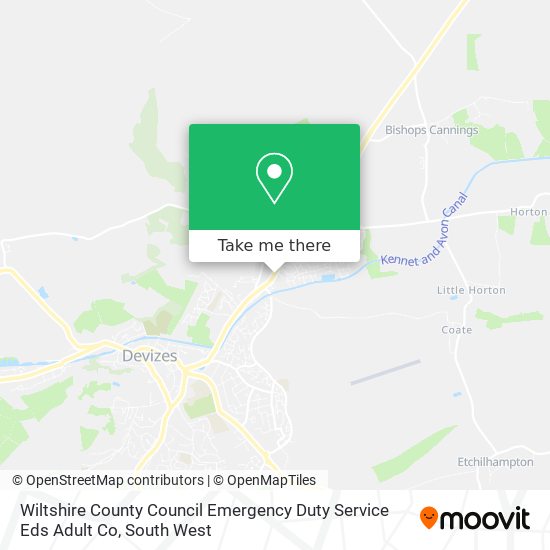 Wiltshire County Council Emergency Duty Service Eds Adult Co map