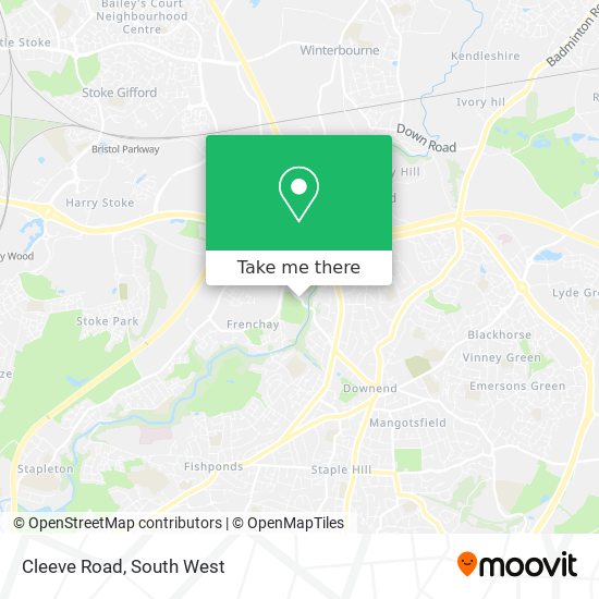 Cleeve Road map