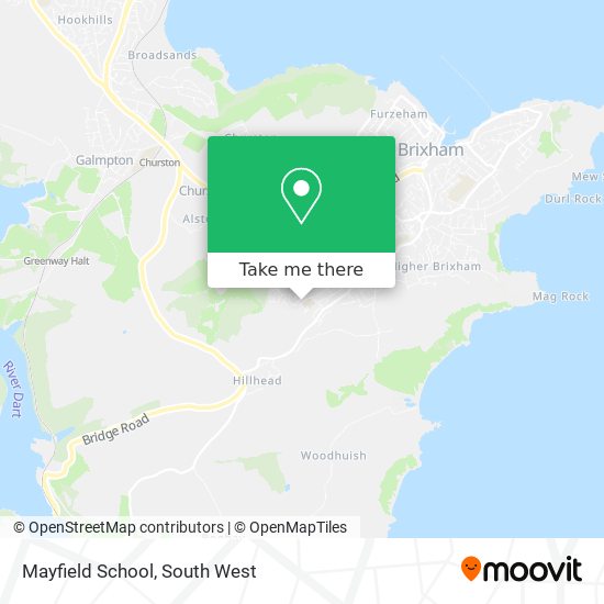 Mayfield School map