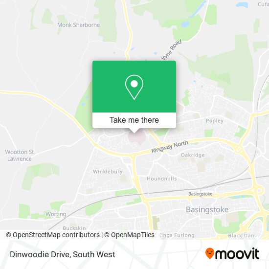 Dinwoodie Drive map